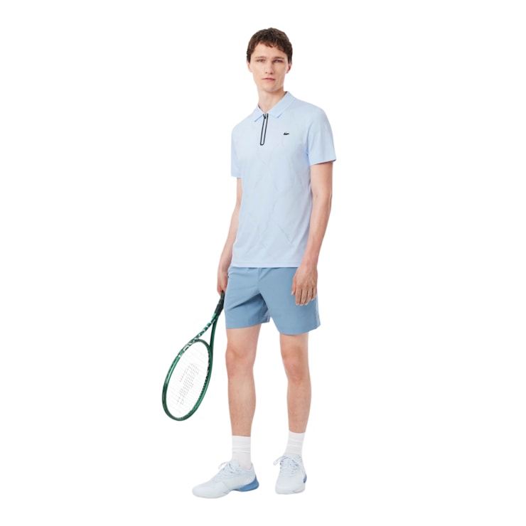 Camisa Polo Lacoste Grigor Us Open Masculina - Azul Claro