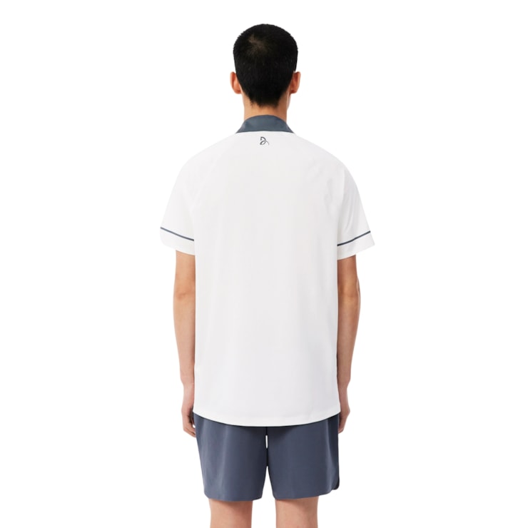 Camisa Polo Lacoste Novak Djokovic Us Open Masculina - Branca