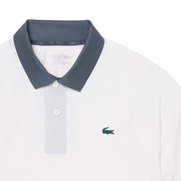 Camisa Polo Lacoste Novak Djokovic Us Open Masculina - Branca