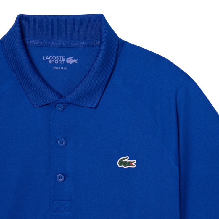 Camisa Polo Lacoste Regular Fit Uv Masculina - Azul