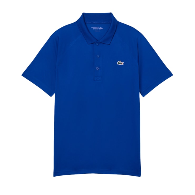 Camisa Polo Lacoste Regular Fit Uv Masculina - Azul