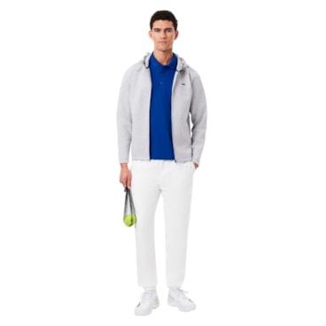 Camisa Polo Lacoste Regular Fit Uv Masculina - Azul