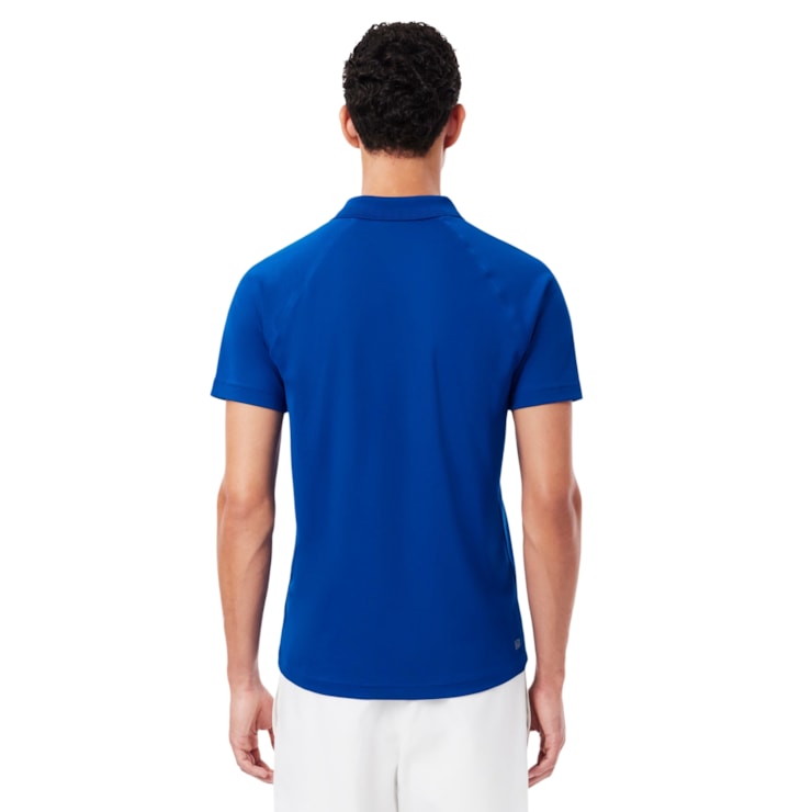 Camisa Polo Lacoste Regular Fit Uv Masculina - Azul