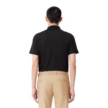 Camisa Polo Lacoste Regular Masculina - Preta