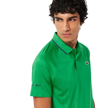 Camisa Polo Lacoste Ultra Dry Slim Novak Djokovic Masculina - Verde