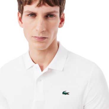 Camisa Polo Lacoste X Tennis Daniil Medvedev Ultra-Dry Masculina - Branca