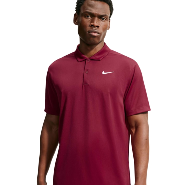 Camisa Polo Nike Court Dri-Fit Solid Masculina - Vermelha