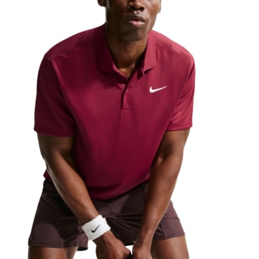 Camisa Polo Nike Court Dri-Fit Solid Masculina - Vermelha