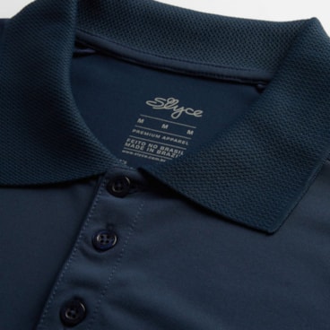 Camisa Polo Slyce All Court Masculina - Azul Marinho