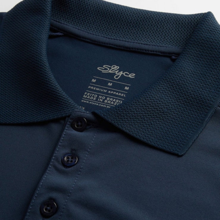 Camisa Polo Slyce All Court Masculina - Azul Marinho