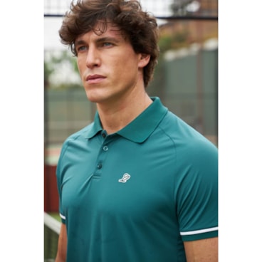 Camisa Polo Slyce All Court Masculina - Verde
