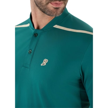 Camisa Polo Slyce Henley On Season Lite Tm Masculina - Verde
