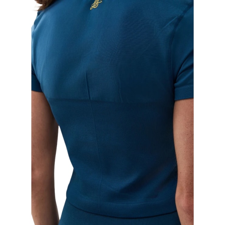 Camisa Polo Slyce Seamless On Season LS Feminina - Azul