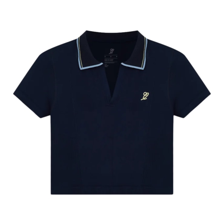 Camisa Polo Slyce Seamless On Season Ls Feminina - Marinho