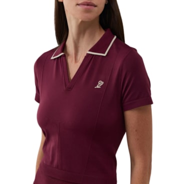 Camisa Polo Slyce Seamless On Season Ls Feminina - Vinho