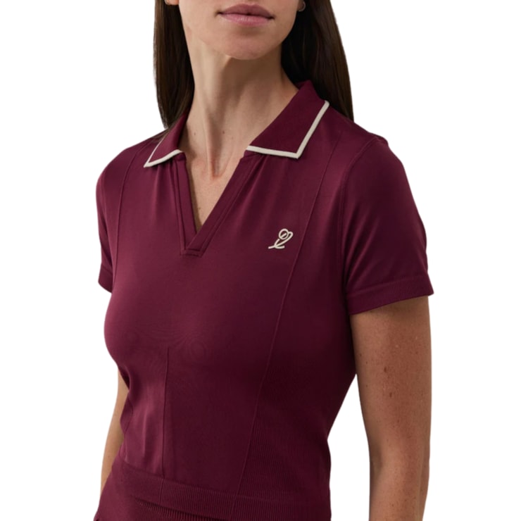Camisa Polo Slyce Seamless On Season Ls Feminina - Vinho