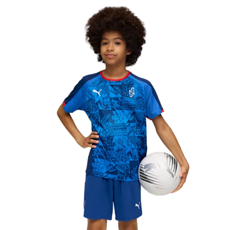 Camisa Puma Neymar Jr Playmaker Infantil - Azul