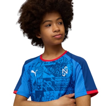 Camisa Puma Neymar Jr Playmaker Infantil - Azul