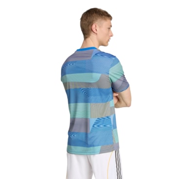 Camisa Real Madrid 25/26 Torcedor Adidas Pré Jogo Masculina - Azul