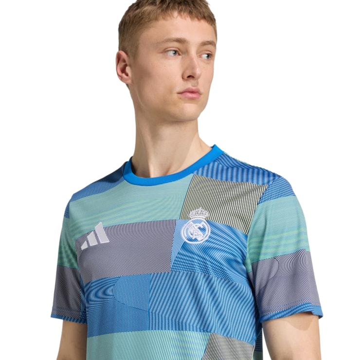 Camisa Real Madrid 25/26 Torcedor Adidas Pré Jogo Masculina - Azul