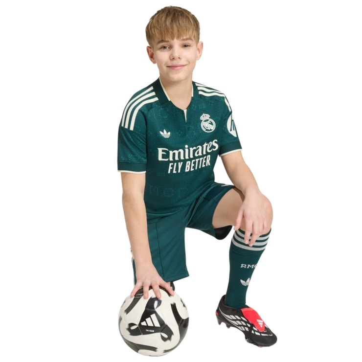 Camisa Real Madrid 26/27 II 26/27 Adidas Infantil - Verde