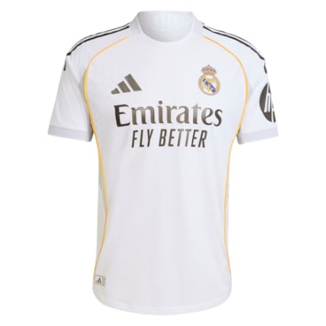 Camisa Real Madrid I 25/26 Adidas Jogador Masculina - Branca