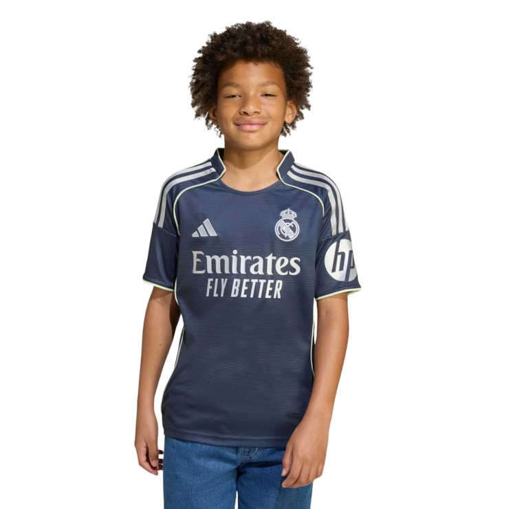 Camisa Real Madrid II 25/26 Adidas Infantil - Azul