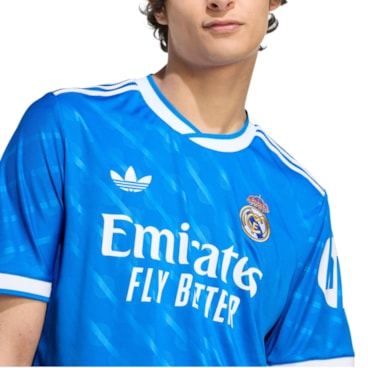 Camisa Real Madrid III 25/26 Adidas Masculina - Azul