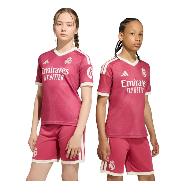 Camisa Real Madrid III 26/27 Adidas Infantil - Rosa