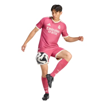 Camisa Real Madrid III 26/27 Adidas Jogador Masculina - Rosa