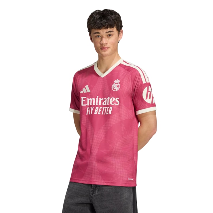 Camisa Real Madrid III 26/27 Adidas Masculina - Rosa