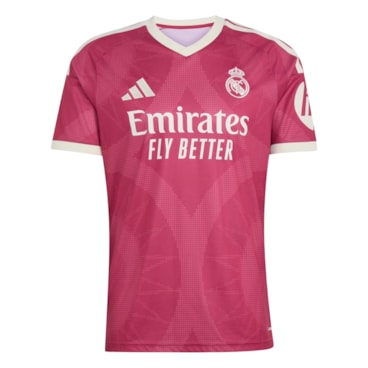 Camisa Real Madrid III 26/27 Adidas Masculina - Rosa