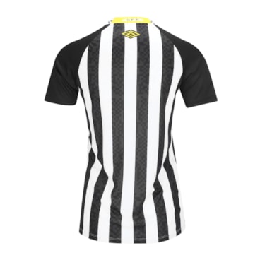 Camisa Santos II 25/26 Umbro Torcedora Feminina - Preta/Branca