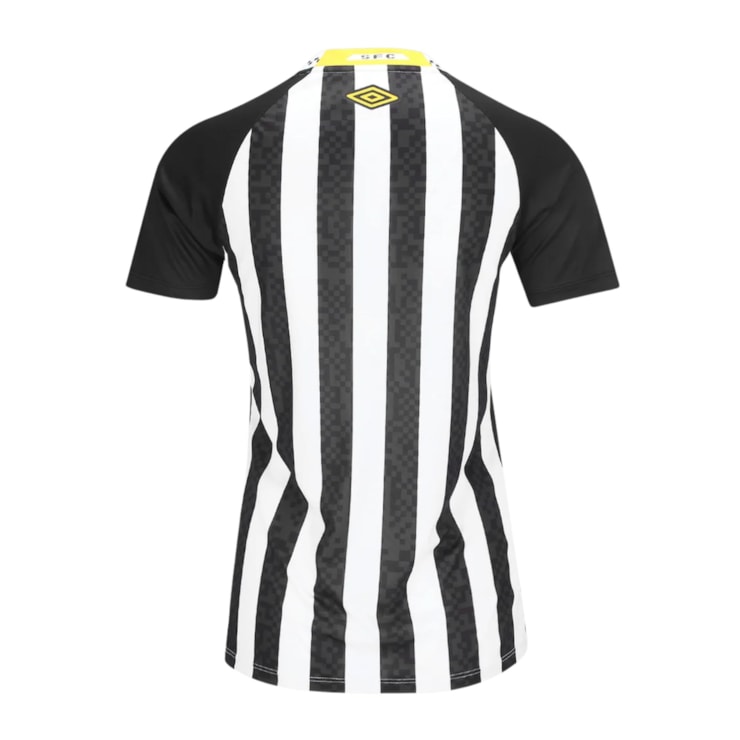 Camisa Santos II 25/26 Umbro Torcedora Feminina - Preta/Branca