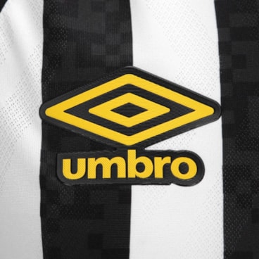 Camisa Santos II 25/26 Umbro Torcedora Feminina - Preta/Branca