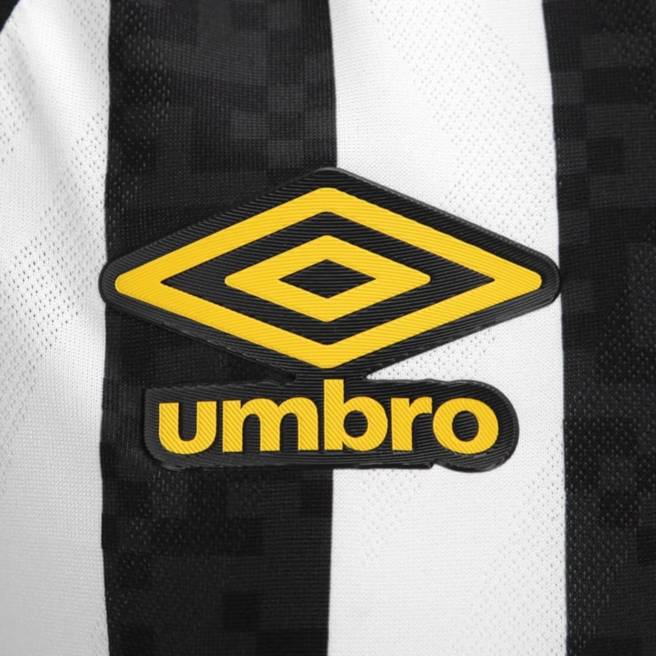 Camisa Santos II 25/26 Umbro Torcedora Feminina - Preta/Branca