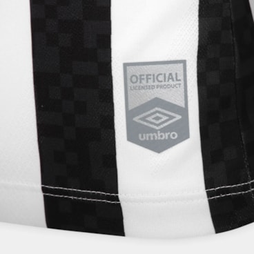 Camisa Santos II 25/26 Umbro Torcedora Feminina - Preta/Branca