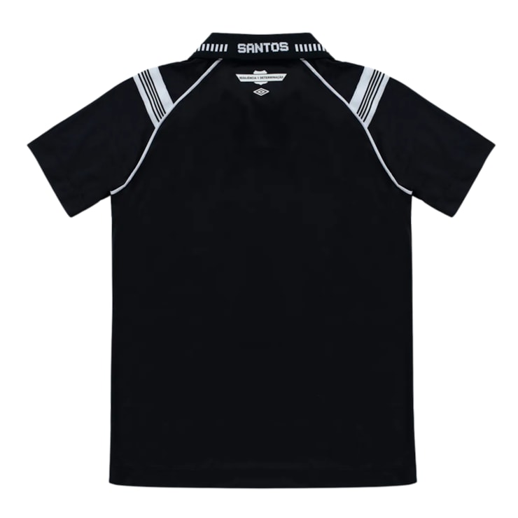 Camisa Santos III 26/27 Umbro Infantil - Preta/Branca