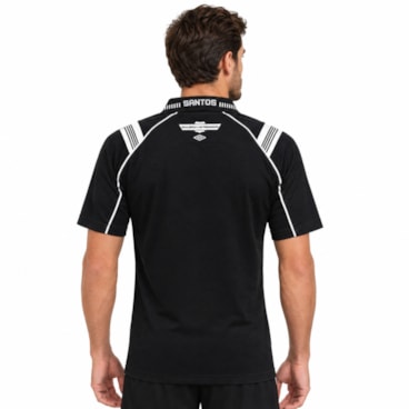 Camisa Santos III 26/27 Umbro Jogador S/N Masculina - Preta/Branca