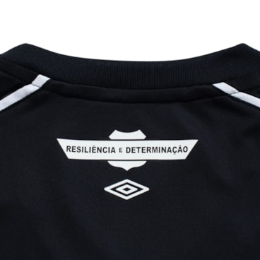 Camisa Santos III 26/27 Umbro Torcedora Feminina - Preta/Branca