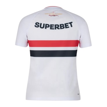 Camisa São Paulo I 26/27 New Balance Torcedora Feminina - Branca/Vermelha