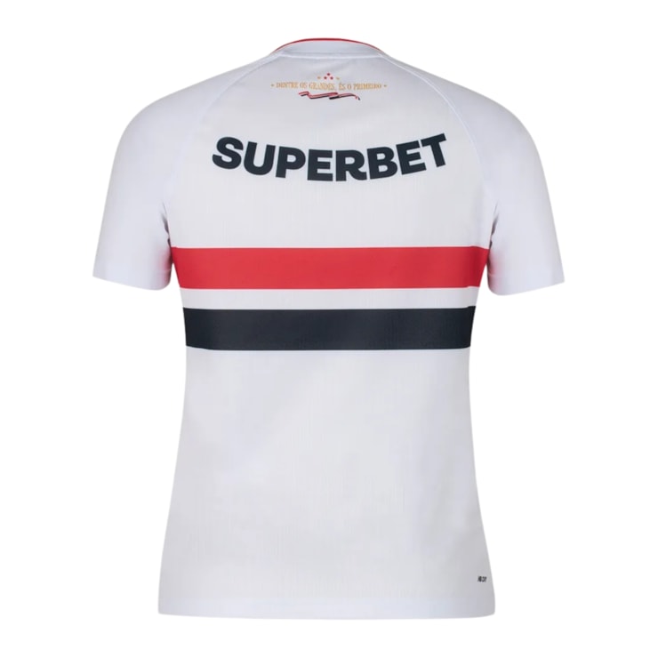 Camisa São Paulo I 26/27 New Balance Torcedora Feminina - Branca/Vermelha