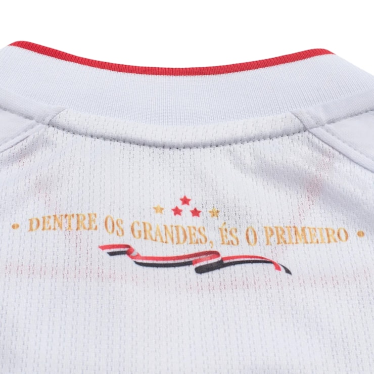 Camisa São Paulo I 26/27 New Balance Torcedora Feminina - Branca/Vermelha
