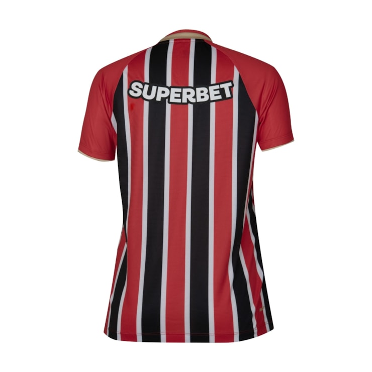 Camisa São Paulo II 25/26 New Balance Torcedora Feminina - Vermelha/Branca