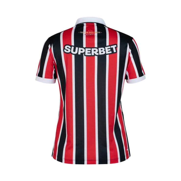 Camisa São Paulo II 26/27 New Balance Torcedor Feminina - Vermelha/Branca