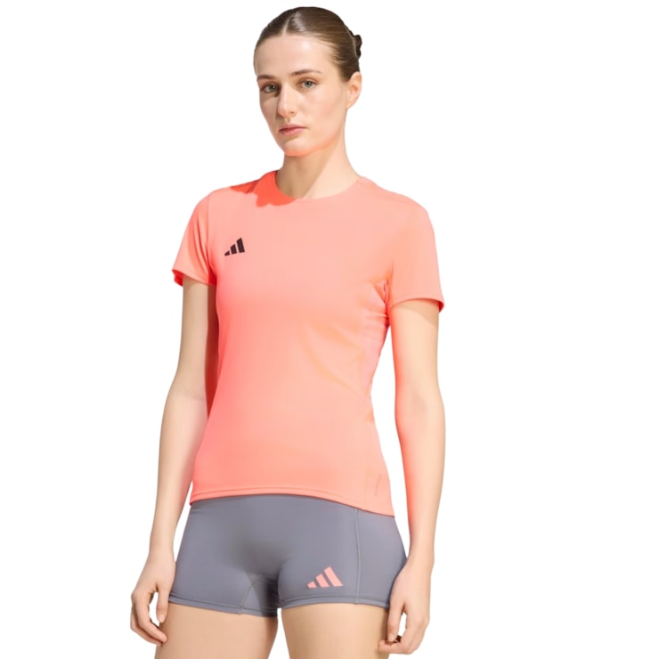 Camiseta Adidas Adizero Essentials Feminina - Laranja