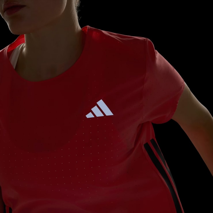 Camiseta Adidas Adizero Essentials Feminina - Laranja