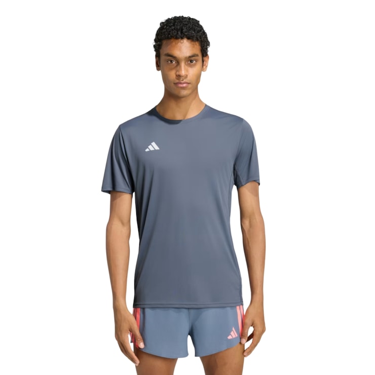 Camiseta Adidas Adizero Essentials Masculina - Cinza
