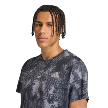 Camiseta Adidas Animal Print Adi365 Iconic Masculina - Cinza