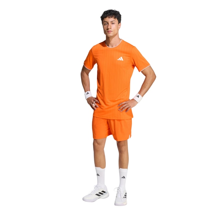 Camiseta Adidas Climacool+ Freelift Tee Pro Masculina - Laranja